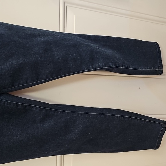 Guess, Strapless, Blue, Stretch, Denim, Jumpsuit, Vintage, 2000, Y2k, Festival - Picture 3 of 7